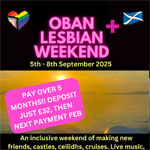 oban lesbian weekend 2025 pic of oban lesbian weekend 2025