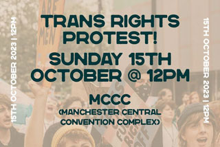 Trans Rights Protest Manchester 2023