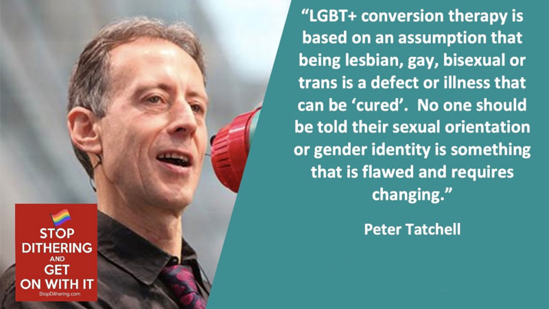 Peter Tatchell Stop dithering