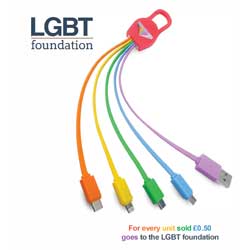 pride inspired fast charger cable